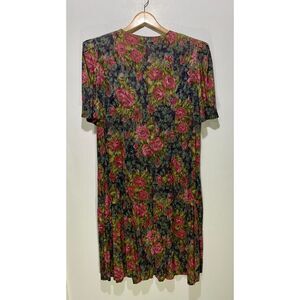 More Jazz VTG dress USA made dropped waist flare hem dark romantic fall women 20